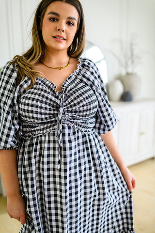 Andree By Unit Greenville Gingham Midi Dress