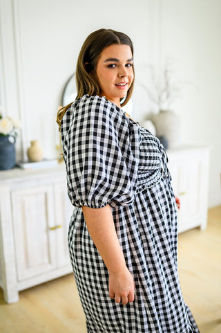 Andree By Unit Greenville Gingham Midi Dress