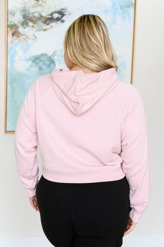 Rae Mode Had Me in the First Half Pullover Hoodie in Baby Pink