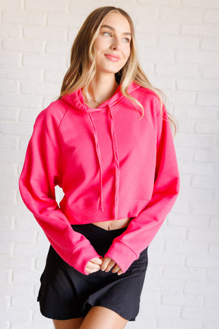 Rae Mode Had Me in the First Half Pullover Hoodie in Flamingo Pink