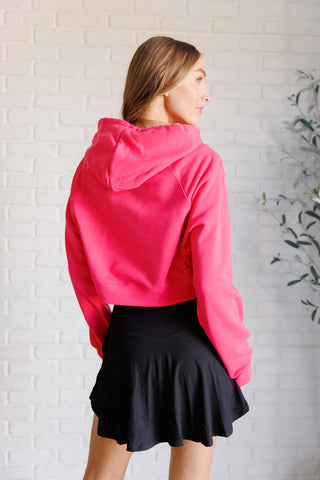 Rae Mode Had Me in the First Half Pullover Hoodie in Flamingo Pink