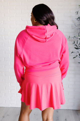 Rae Mode Had Me in the First Half Pullover Hoodie in Flamingo Pink