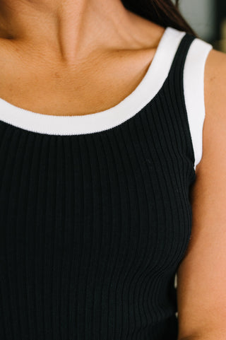 One Eleven North Handled It Contrast Trim Tank in Black