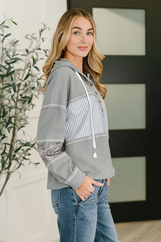 One Eleven North Hang Onto This Feeling Color Block Pullover
