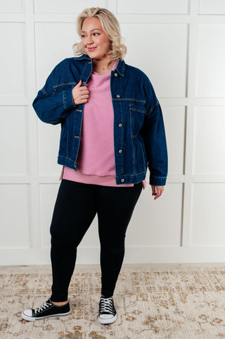 One Eleven North Have We Met Oversized Denim Jacket