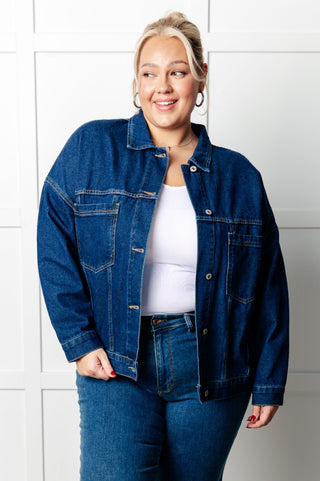 One Eleven North Have We Met Oversized Denim Jacket