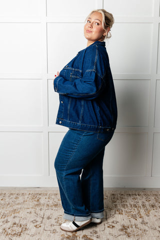 One Eleven North Have We Met Oversized Denim Jacket