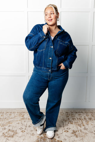One Eleven North Have We Met Oversized Denim Jacket