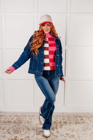 One Eleven North Have We Met Oversized Denim Jacket