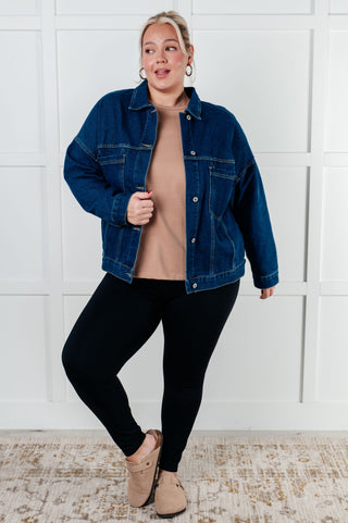 One Eleven North Have We Met Oversized Denim Jacket
