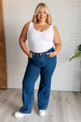 Judy Blue Hazel High Rise Vintage Wide Leg Jeans - Exclusive