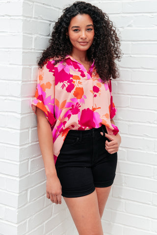 White Birch Hazy Cosmic Jive Relaxed Blouse