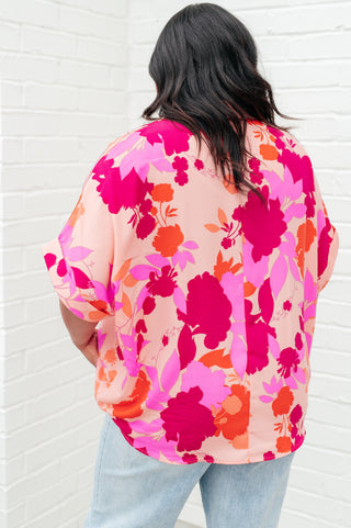 White Birch Hazy Cosmic Jive Relaxed Blouse