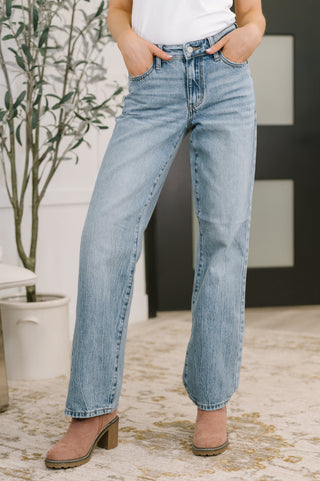 Judy Blue Heather Mid Rise Rigid Magic Straight - Exclusive