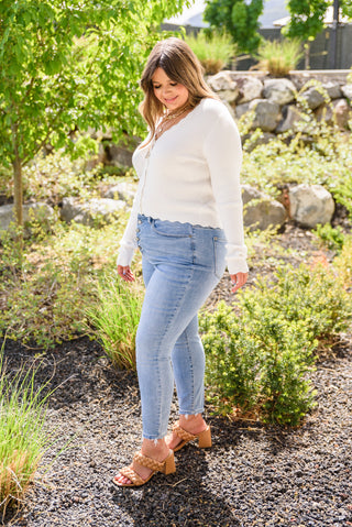 Judy Blue Hi-Rise Button Fly Skinny - Exclusive