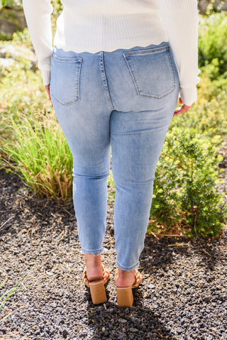 Judy Blue Hi-Rise Button Fly Skinny - Exclusive