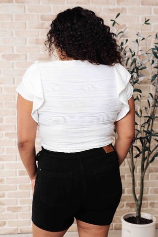 One Eleven North Highest Praise Ruffle Sleeve Blouse