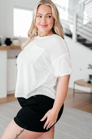 Very J Hipster Henley Top