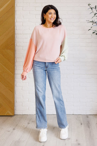 One Eleven North Hit Me With Your Best Shot Colorblock Top in Multicolor