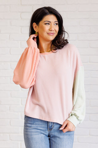 One Eleven North Hit Me With Your Best Shot Colorblock Top in Multicolor