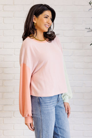 One Eleven North Hit Me With Your Best Shot Colorblock Top in Multicolor
