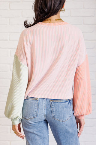 One Eleven North Hit Me With Your Best Shot Colorblock Top in Multicolor