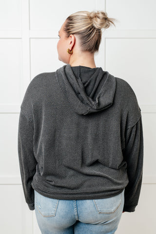 Sew In Love Hold That Thought Rib Knit Hoodie