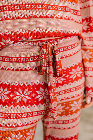 Haptics Holly's Jolly Pajama Top and Bottom Set