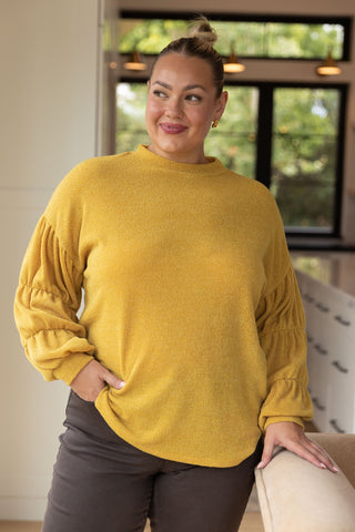 GeeGee Honey Be Mine Balloon Sleeve Sweater