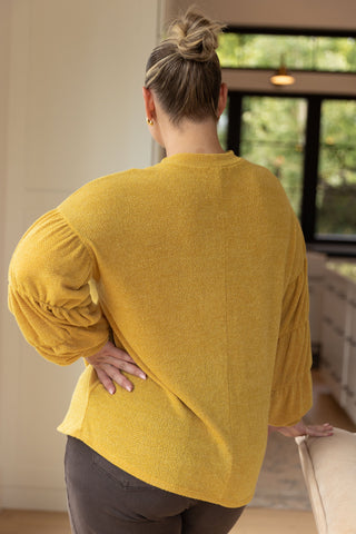 GeeGee Honey Be Mine Balloon Sleeve Sweater