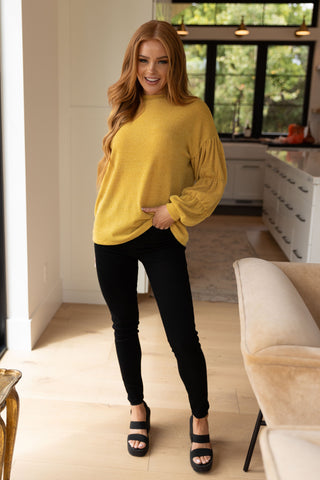 GeeGee Honey Be Mine Balloon Sleeve Sweater