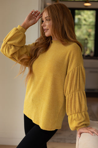 GeeGee Honey Be Mine Balloon Sleeve Sweater