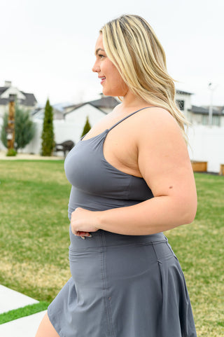Rae Mode Hot Yoga Tank in Titanium