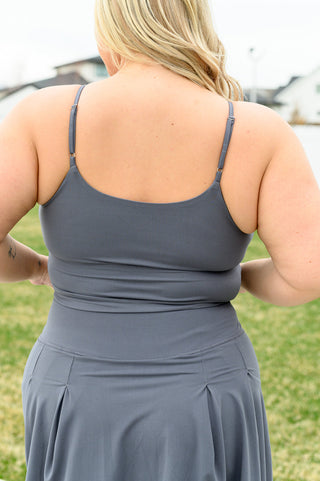 Rae Mode Hot Yoga Tank in Titanium