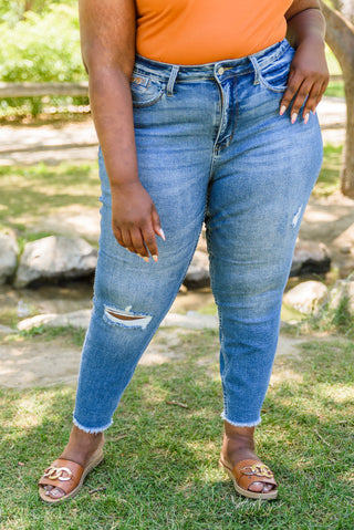 Judy Blue Howdy Embroidery Boyfriend Jeans - Exclusive
