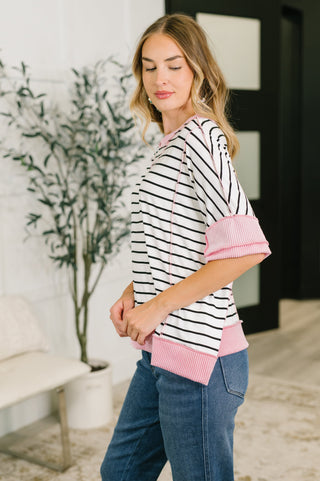 Haptics Human Nature Contrast Detailed Top