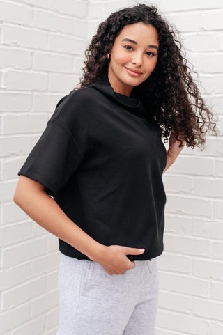 Rae Mode I Just Felt Like It Mock Neck Top in Black