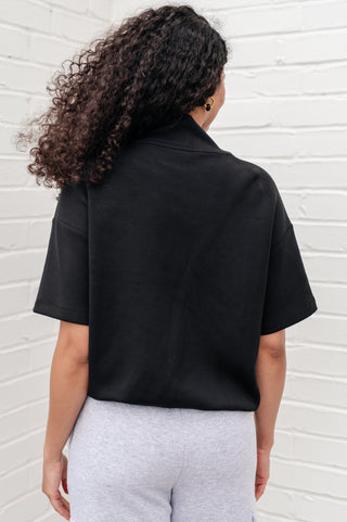 Rae Mode I Just Felt Like It Mock Neck Top in Black