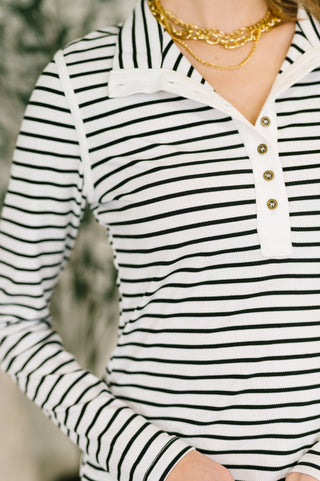 One Eleven North I Know What I Want Long Sleeve Henley Top