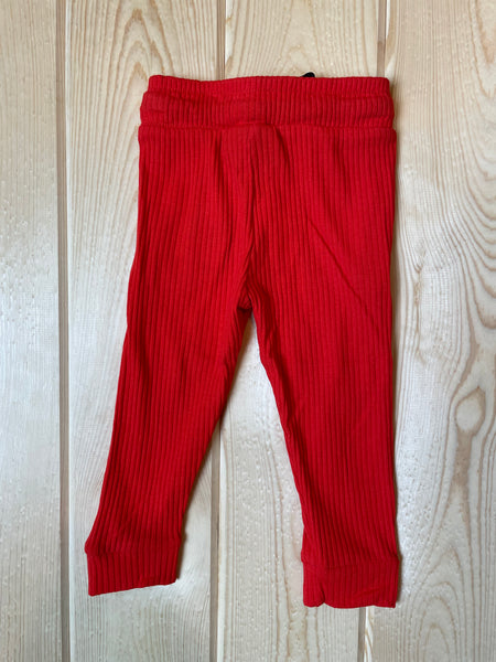 Beauts & Beaus Boy's Red Ribbed Jogger-Clothing-Sunshine and Wine Boutique
