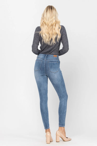 Judy Blue High Waist Thermal Skinny Denim 88206-Jeans-Sunshine and Wine Boutique