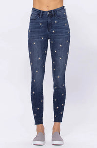 Judy Blue High Rise Starlight Skinny Jeans 88264 - Exclusive-Jeans-Sunshine and Wine Boutique