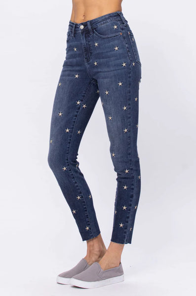 Judy Blue High Rise Starlight Skinny Jeans 88264 - Exclusive-Jeans-Sunshine and Wine Boutique