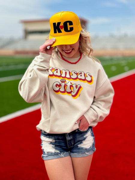 Texas True Threads Kansas City Retro Tee & Sweatshirt-Tees-Sunshine and Wine Boutique