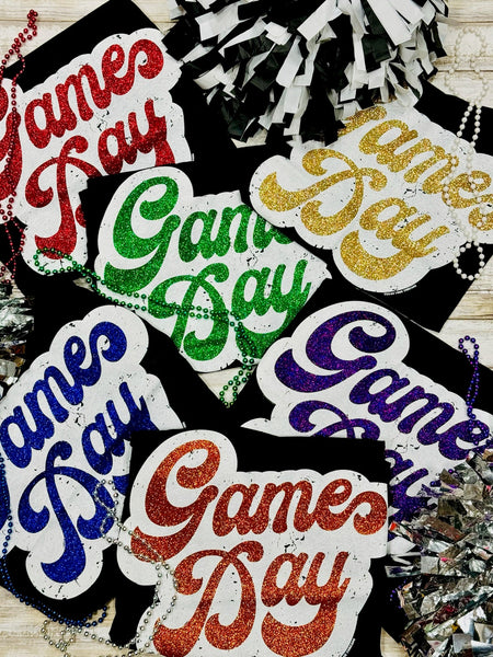 Texas True Threads Big Game Day Retro Glitter Tee - Exclusive-Tees-Sunshine and Wine Boutique