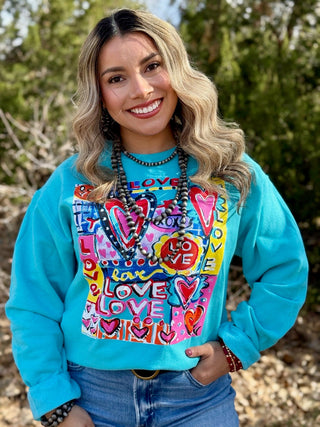 Texas True Threads Callie Ann Stelter A Lot of Love Tee & Sweatshirt