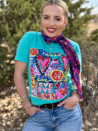 Texas True Threads Callie Ann Stelter A Lot of Love Tee & Sweatshirt