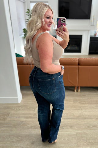 Judy Blue Arlo High Rise Button-Fly Straight Jeans - Exclusive