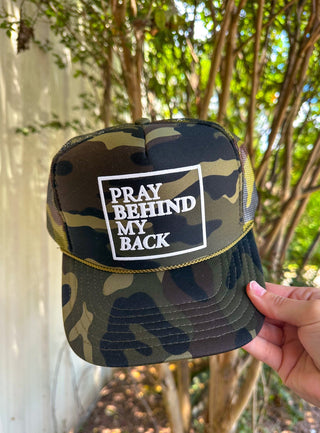 Southern Bliss Pray Behind My Back Camo Otto Trucker Hat
