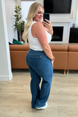 Judy Blue Hazel High Rise Vintage Wide Leg Jeans - Exclusive